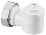 Oventrop Winkeladapter wei&szlig;, Gewindeanschluss M 30x1,5 (1011450)