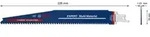 Bosch S&auml;bels&auml;geblatt EXPERT S 1156 XHM VE &agrave; 10 St&uuml;ck Multi Material