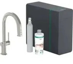 hansgrohe Sp&uuml;ltisch-Einhebelmischer Aqittura M91 SodaSys 210, Ausl, Start Set, ED