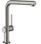 hansgrohe Sp&uuml;ltisch-Einhebelmischer 270 Talis M54 mit Ausziehauslauf, 1jet, brushed
