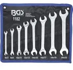 BGS Doppel-Maulschl&uuml;ssel-Satz SW 6x7 - 20x22 mm 8-tlg.