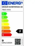 Gnosj&ouml; Konstsmide AL LED-Wandleuchte Chieri 4x2 anthrazit 7865-370