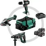Metabo Akku Combo Set 3.1 18 V SB 18 LT BL + W 18 L 9-125 Quick + KH 18 LTX 24;