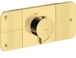 hansgrohe Fertigmontageset Axor One UP-Thermostat., 3 Verbr., pol. gol optic