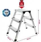 KS Tools Aluminium-Stufen-Stehleiter