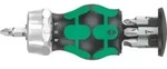 WERA Magazin-Schraubendreherhalter mit 1/4 Zoll Bits mit Ratsche und Magnet, Typ: 3