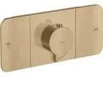 hansgrohe Fertigmontageset Axor One UP-Thermostat., 2 Verbr., brushed bronze