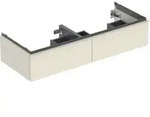 Geberit Doppelwaschtisch-Unterschrank iCon 118,4x24,7x47,6cm, 2 L, sa hgl/Gr. sa ma