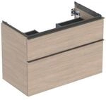 Geberit Waschtischunterschrank iCon 88,8x61,5x47,6cm, 2 L, Eiche/Gr. la. ma