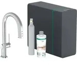 hansgrohe Sp&uuml;ltisch-Einhebelmischer Aqittura M91 SodaSys 210, Ausz.-Ausl., Start