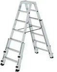 Munk Stufen-Stehleiter treppeng&auml;ngig 2x7 Stufen