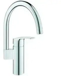 Grohe Sp&uuml;ltisch-Einhebelmischer Eurosmart chrom, schwenkbarer, hoher Auslauf
