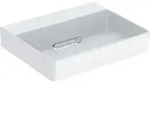Geberit Aufsatzwaschtisch One 50x41cm, o HL + &Uuml;L, we. K-Tect/Bl we. gl