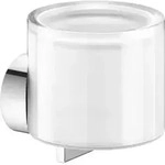 Keuco Lotionsspender REVA verchromt, m Echtkr.-Glas matt., Ha. u. Pu