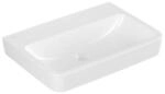 V&B Einbau-/Aufsatzwaschtisch O.Novo 65x46cm, eck., o. &Uuml;L, we AntiBac C-Plus ;