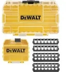 DEWALT Kleiner TOUGHCASETM Koffer inkl. Sch&uuml;ttbox und Halterungen f&uuml;r 25mm und 57mm