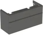 Geberit Dop.-WT-Schr. Smyle Square 118,4x61,7x47cm, 2 Schubladen, lava matt