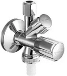 Schell Kombi-Eckventil COMFORT G 3/8 AG, m R&uuml;ckflussverh., verchromt