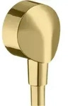 hansgrohe Schlauchanschluss Fixfit E o. R&uuml;ckflussverh., polished gold optic