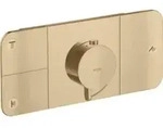 hansgrohe Fertigmontageset Axor One UP-Thermostat., 3 Verbr., brushed bronze