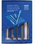 PFERD TOOLS Werkstattfeilen-Set WRU 5-tlg. in Rolltasche 250mm Hieb 2...