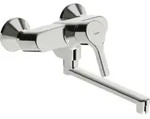 Hansa Sp&uuml;ltisch-Wandeinhebelmischer HANSAPALENO schwenkbar, Ausladung 284mm, chrom
