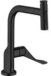 hansgrohe SPT 230 Se 2jet Axor Citterio mit Ausziehbrause, mattschwarz