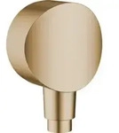 hansgrohe Wandanschluss Fixfit mit R&uuml;ckflussverhinderer, brushed bronze