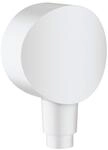 hansgrohe Wandanschluss Fixfit mit R&uuml;ckflussverhinderer, mattwei&szlig;