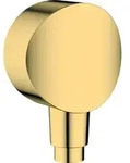 hansgrohe Wandanschluss Fixfit m R&uuml;ckflussverh., polished gold optic
