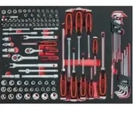 KS Tools 1/4"+3/8" SCS Steckschl&uuml;ssel-Satz, 118-teilig in 1/1 Systemeinlage