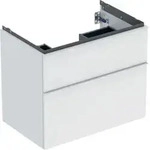 Geberit Waschtischunterschrank iCon 74x61,5x47,6cm, 2 L, we. ma/Gr we. ma