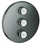 Grohe Fertigset Grohtherm Smartcontrol hard graphite, rund, UP-Ventil 3-fach