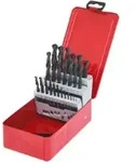 KS Tools HSS-R Spiralbohrer-Satz, Stahlblechkassette, 25-teilig, 1-13mm