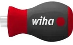 Wiha Schraubendreher mit Bithalter magnetisch Stubby, 1/4" 57 mm