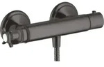 hansgrohe Brausethermostat Axor Montreux AP, 1 Verbr., m Kreuz, brush. bla...
