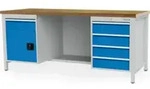 Bedrunka+Hirth Kastenwerkbank R 18-24 mit 5 Schubladen BxTxH 2000x750x959 mm