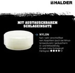 Halder SUPERCRAFT-Klopfer/Durchschl.-Set 4tlg. R&uuml;ckschlagfrei