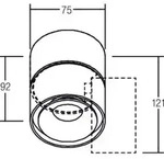 brumberg LED-Deckenanbauleuchte 230V wei&szlig; 12062173