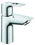 Grohe Waschtisch-Einhebelmischer BauLoop 1/2", S, m P-o Abl a KS, gl. K&ouml;rp, ch