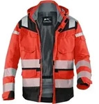 K&uuml;bler PSA Reflectiq Jacke 1307 warnrot/schwarz XXL