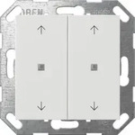 Gira Taster Wippe KNX, 2f, Reinwei&szlig; 517403