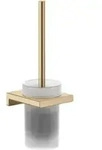 hansgrohe WC-B&uuml;rstengarnitur AddStoris Wandmont., Metall, Glas, brushed bronze