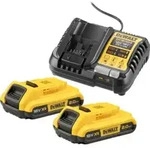 DEWALT Akku-Kit (2x 18V/2Ah plus DCB1104)