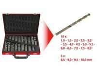 KS Tools HSS-G Co 5 Spiralbohrer-Satz, 170-teilig, 1-10mm