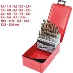 KS Tools HSS-G Co 5 Spiralbohrer-Satz, Stahlblechkassette, 25-tlg., 1-13mm