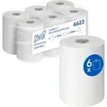 Scott Control Slimroll Rollenhandt&uuml;cher, 6 x 165m lange, wei&szlig;e, 1-lagige Rollen