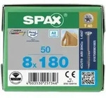 SPAX A2 SEKO T-STAR+ T40 TG 4CUT 8 x 180