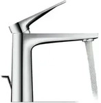 Duravit Waschtisch-Einhebelmischer Tulum M Ausl. 135mm, m Zugst.Abl.Gar., chrom