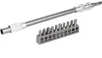 Bosch Bit Set 11-teilig mit flexibler Verl&auml;ngerung aus Metall 200 mm